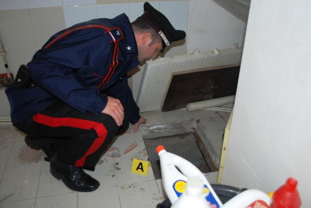Il bunker scoperto dai carabinieri
