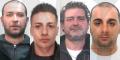 Cesare Vittorio Altomare (37 anni), Roberto Olibano Junior (22), Giovanni Pagliaro (49) e Salvatore Carbone (31)