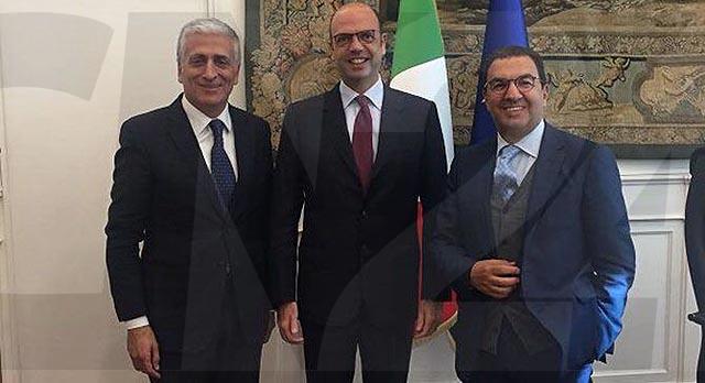 Da sinistra: Graziano, Alfano e Gentile
