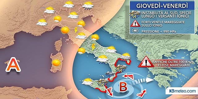 Meteo: ciclone in arrivo in Sicilia. Gli esperti: