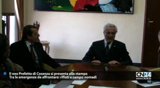 Il neo Prefetto di Cosenza  si presenta alla stampa