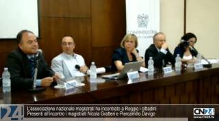 L’associazione nazionale magistrati ha incontrato a Reggio i cittadini