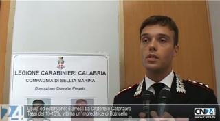 Carabinieri: operazione “Cravatte Piegate” a Sellia Marina
