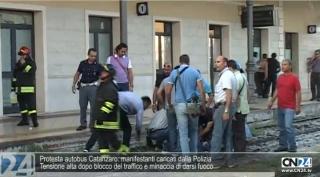 Protesta autobus Catanzaro: manifestanti caricati dalla Polizia