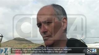 Maltempo. Capo della Protezione Civile Franco Gabrielli a Catanzaro