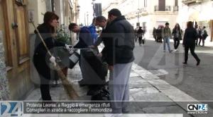 Protesta Leonia: a Reggio è emergenza rifiuti