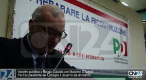 Incontro pubblico a Reggio Calabria con Massimo D’Alema