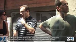 Catanzaro: protesta dei lavoratori della “Fondazione Tommaso Campanella”