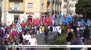 Cgil, 30 mila persone prendono parte alla manifestazione a Catanzaro