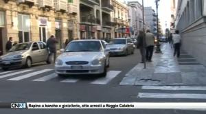 Rapine a banche e gioiellerie, otto arresti a Reggio Calabria