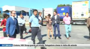 Crotone, V&V Group guarda ad oriente. Delegazione cinese in visita alle aziende