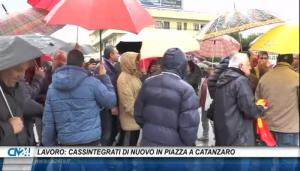 Lavoro: cassintegrati di nuovo in piazza a Catanzaro
