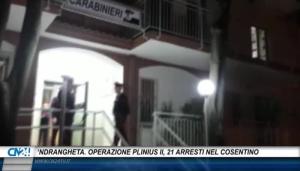 ‘Ndrangheta. Operazione Plinius II, 21 arresti nel cosentino