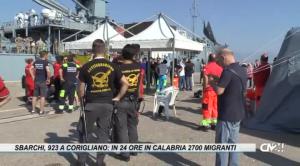 Sbarchi, 923 a Corigliano: in sole 24 ore arrivati in Calabria 2700 migranti