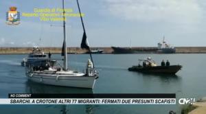 Sbarchi. Giunti a Crotone altri 79 migranti: fermati due presunti scafisti